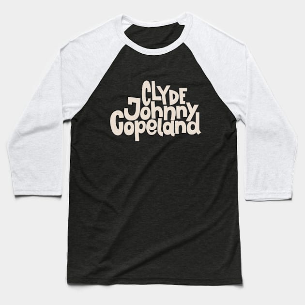 Johnny 'Clyde' Copeland - Blues Legend Tribute Baseball T-Shirt by Boogosh